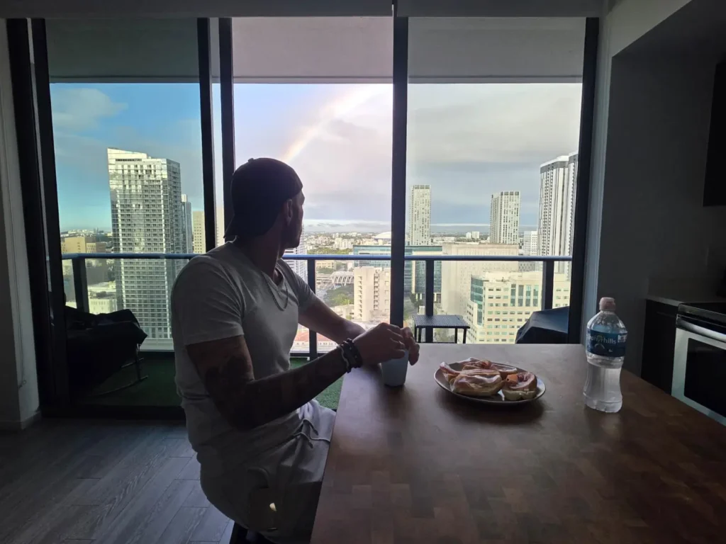 Desayunando en Miami Downtown